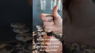 How to remove Broken Cork from your Wine Bottle  Wine Hacks [upl. by Ailedua214]