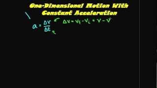 Constant Acceleration Physics Lesson 4 [upl. by Nalyorf947]