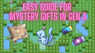 How to get Old Sea Map on ANY copy of pokemon Emerald EASY and other gen 3 Event in 2024 [upl. by Ken]