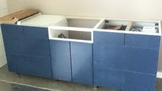 Ikea Kitchen Base Cabinets and Drawer Assembly  Tips and howto [upl. by Chung]