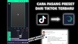 Cara Pasang Preset Alight Motion  5MB amp XML  Dari TikTok Terbaru Mudah Banget Auto Jedag Jedug🔥 [upl. by Occir]