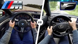 BMW M5 vs Lexus GS F Acceleration Sound amp POV by AutoTopNL [upl. by Hite]