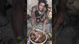 its Baboon Meals 🤤🔥 Enjoying hunts food After successful huntingculture bushmen africavillage [upl. by Coonan]