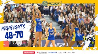 Team Bath 48 London Pulse 70  Netball Super League 2023 [upl. by Marinna]