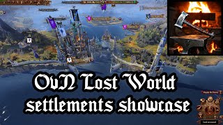 OvN Lost World settlements showcase  Total War Warhammer III mod [upl. by Onairot]