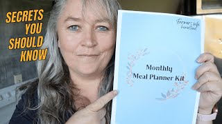 How to Monthly Meal Plan with Ease  Plus a free kit to print off yourself [upl. by Attah]