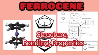 Ferrocene Mettalocene Strucure Bonding Propertes and Synthesis MO diagram of ferroceneMolecula [upl. by Wanfried]