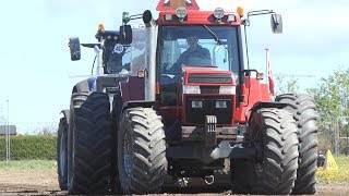 Case IH 7220 Magnum Pulling That Heavy Sledge at Jerslev Pulling Arena  Tractor Pulling DK [upl. by Thurmond]