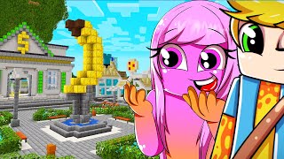 A ANINHA CONHECEU A CIDADE BANANÊRA INTEIRA NO MINECRAFT [upl. by Nerahs451]