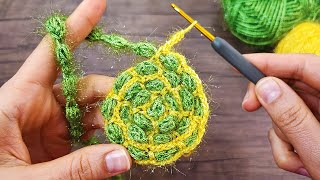 😉 Round Crochet Scrubby Pattern for Kitchen  🎉 Fast Easy and Beautiful Crochet Scrubby [upl. by Orlov]