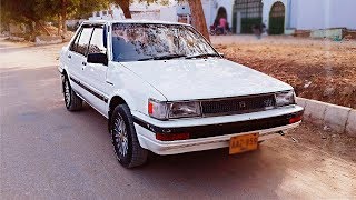 TOYOTA COROLLA GL SALOON 1987 QUICK REVIEW BY EampEP AUTOS [upl. by Nnaj]