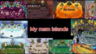 all my msm islands besides my islands that have one monster [upl. by Dolores]