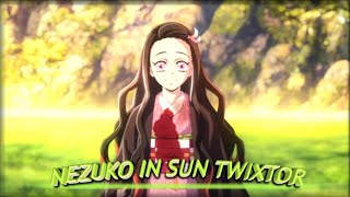 TanjiroandNezukoin sun  Twixtor tanjiro nezuko tanjiroedit nezukoedit [upl. by Pandich]