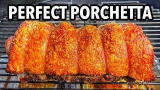 Porchetta Recipe Cooked in the Weber Kettle [upl. by Anillek]