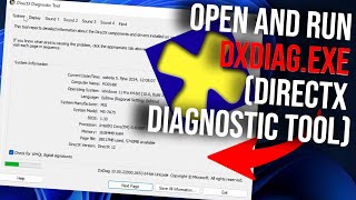 How to Open and Run dxdiagexe DirectX Diagnostic Tool on Windows 1011 [upl. by Tatum427]