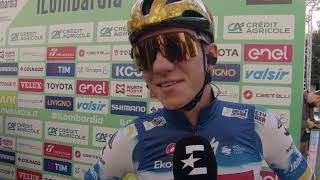 Remco Evenepoel  Interview at the start  Il Lombardia 2024 [upl. by Aix]