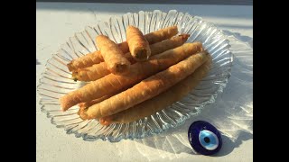 Turkish Borek Recipe Crispy Cigarette Borek Rolls with Potato Filling [upl. by Carlene]