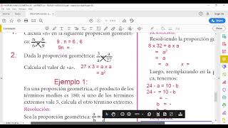 PROPORCIONES GEOMÉTRICAS  ARITMÉTICA  5°  6°  PRIMARIA [upl. by Luthanen]