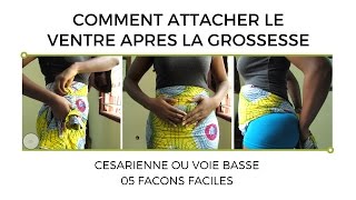 COMMENT ATTACHER LE PAGNE APRES LA GROSSESSE  5 FACONS [upl. by Gram]