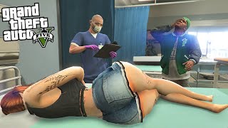 FRANKLIN VISITS HIS GIRLFRIEND IN THE HOSPITAL IN GTA 5 [upl. by Dietsche]