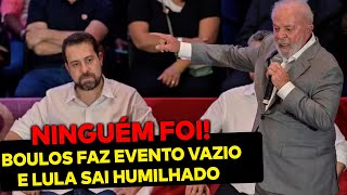 NINGUÉM FOI Boulos faz carreata vazia e Lula sai HUMILHADO Tudo foi transmitido ao vivo na Globo [upl. by Sammie287]