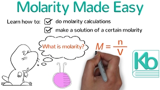 Molarity Made Easy How to Calculate Molarity and Make Solutions [upl. by Anerev355]