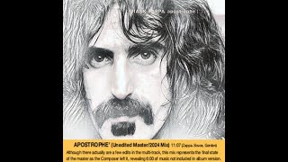 Frank Zappa  Apostrophe unedited [upl. by Gretal]