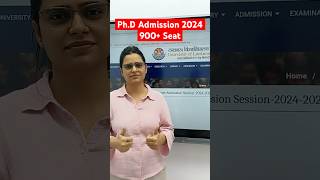 PhD Admission 2024  900 Seat phdadmission2024 phdnotification phd apniuniversity shorts [upl. by Dimphia]