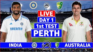 India vs Australia 1st Test Day 1 Live Scores  IND vs AUS 1st Test Live Commentary  India Bowling [upl. by Jit923]