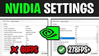 BEST NVIDIA Control Panel Settings For GAMING UPDATED 2023 [upl. by Ynohtnakram]