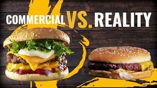 Commercial Food VS Reality [upl. by Ahsirtal452]