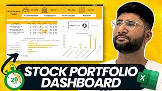 Build Your DREAM Excel Stock Portfolio Dashboard in 2025 [upl. by Ruhtracm]