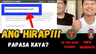 VERBAL REASONING MOCK EXAM  PNPA PMA PMMA AFPSAT NAPOLCOM Civil Service Exam Reviewer [upl. by Horne]