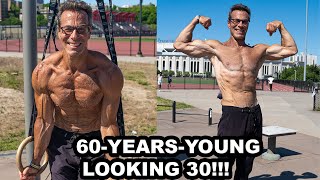 60YEAROLD MAN EXPLAINS HOW TO BUILD MUSCLE WITH CALISTHENICS FOR BEGINNERS  AGELESS ATHLETE TIPS [upl. by Ahsiemat]