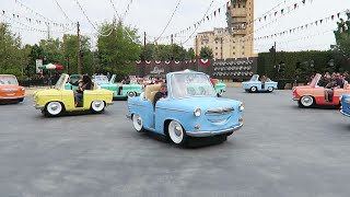 Luigi’s Rollickin’ Roadsters offride and onride POV at Disney California Adventure [upl. by Eelirrem]