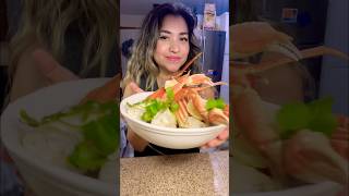 How to cook snow crab and dipping butter cooking creatorcollective buttersauce crablegs [upl. by Paxton]