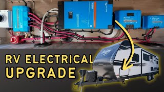 RV Electrical System Solar and Lithium Battery Upgrade  StarttoFinish Guide [upl. by Thordis]