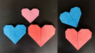 How to make Paper Heart  Origami Heart  DIY Paper Heart  Easy Paper Heart [upl. by Vickey]