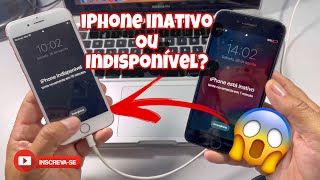 IPHONE INATIVO OU INDISPONÍVEL  VEJA COMO DESBLOQUEAR SEU IPHONE  IPHONES 6 6 PLUS 6S E 6S PLUS [upl. by Auqinihs]