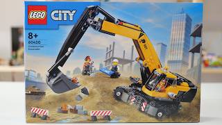 LEGO City 60420 Construction Excavator – LEGO Speed Build Review [upl. by Rondi]