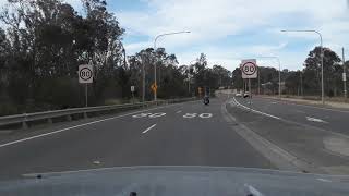 Realtime Drive Rossmore to West Pennant Hills NSW via M7 M2 A28 [upl. by Duwad710]