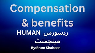 Compensation amp Benefits  HRM Overview  MsErum Shaheen [upl. by Rennob]