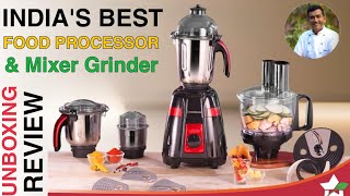 Wonderchef Platinum 750W Mixer Grinder with Food Processor Unboxing and Honest Review [upl. by Nywrad]