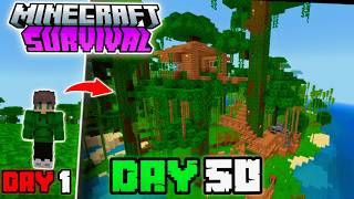 I SURVIVED 100 DAYS IN MINECRAFT JUNGLE ONLY WORLD 🤯 [upl. by Rodmann]