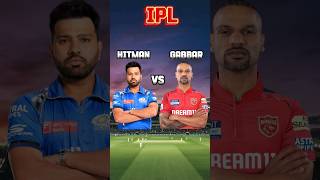 Rohit sharma vs shikhar Dhawan ipl comparison shortsfeed viral shorts youtubeshorts [upl. by Kitrak]