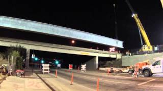 Longest precast pretension girders on the I5 in Norwalk [upl. by Navek]