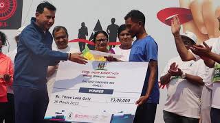 COAL INDIA MARATHON 2023  BIRSA MUNDA STADIUM  PRIZE DISTRIBUTION 3 LAKS WIN ARJUN TUDU [upl. by Kcirdec]