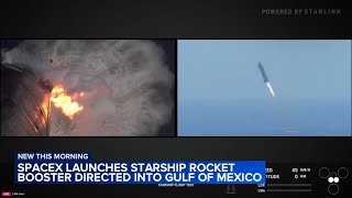 SpaceX calls off nailbiting catch attempt as booster splashes down to Earth [upl. by Kroo572]