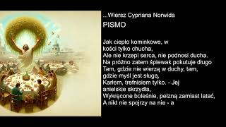 Wiersz Cypriana Norwida  PISMO [upl. by Noram281]