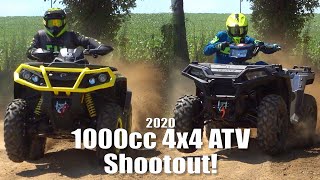 Polaris Sportsman XP 1000 VS CanAm Outlander 1000R XTP 1000cc 4x4 ATV Shootout [upl. by Emilie]